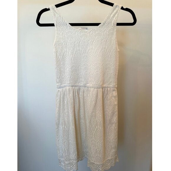 H&M - Kids Lace White Mini Dress - Picture 2 of 4